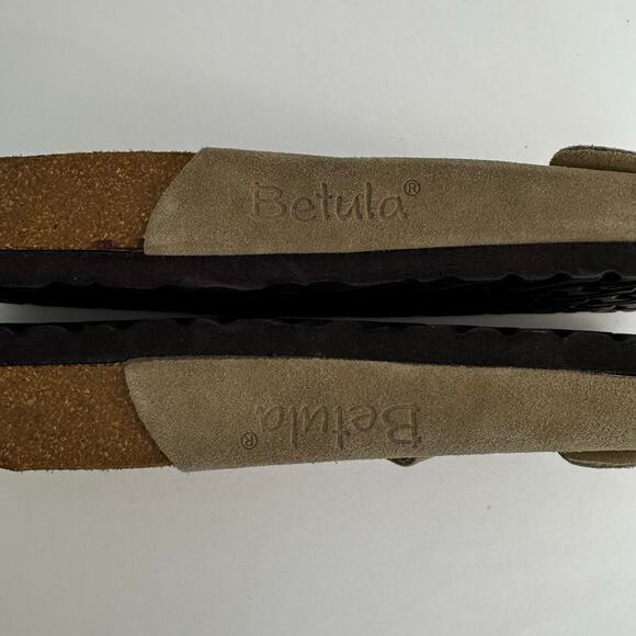 Birkenstock Betula Arizona Classic Two Buckle Slides Brown/Taupe 46 / M13 main image 7